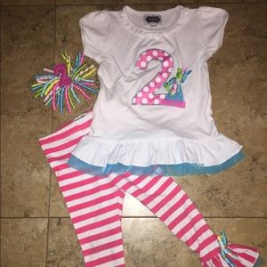 Mudpie Birthday Ruffle Set